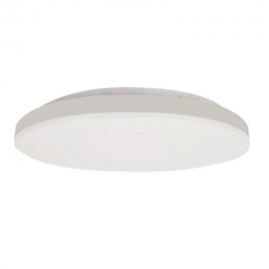 smart ceiling light cover with white steel ring 36W...