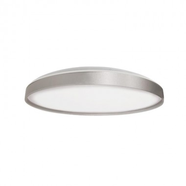 smart ceiling light cover with silver plastic ring...